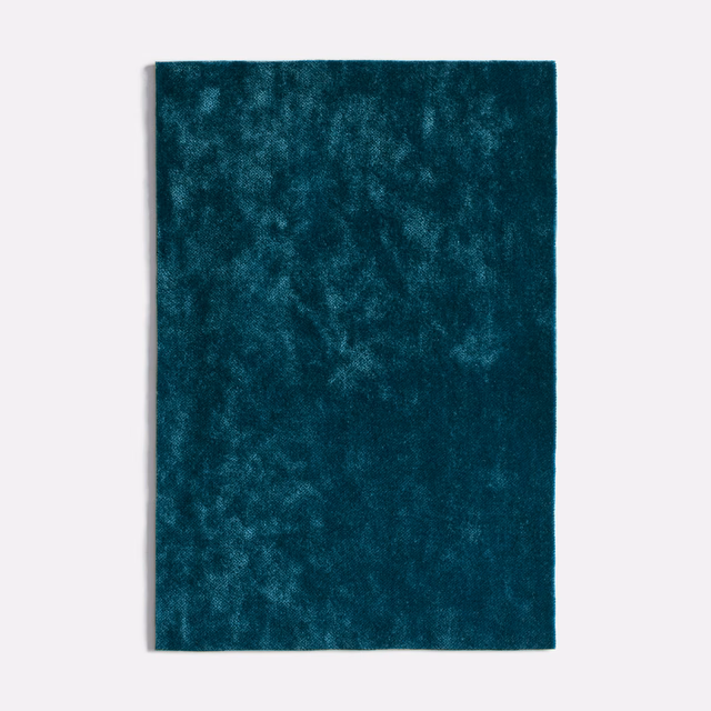 Deep ottanio teal velvet with cloudy, light-catching pile across the swatch