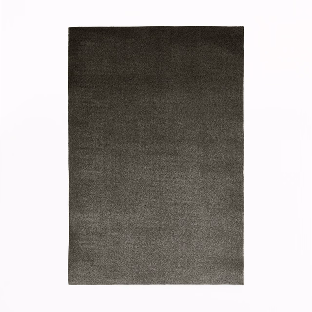 Deep anthracite velvet swatch with soft directional nap and subtle charcoal tonal shading