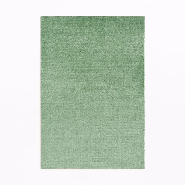 Pale mint-green velvet swatch with a fine, softly brushed vertical texture