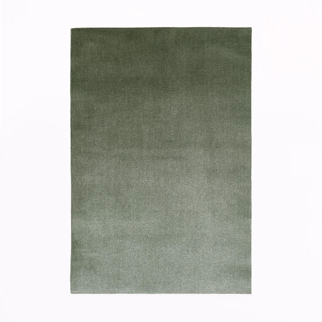 Soft olive-sage velvet swatch with darker nap at the top and pale lower shading