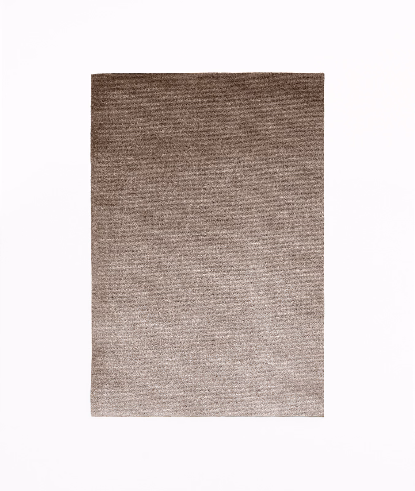 Mushroom taupe velvet swatch with a softly shaded nap and plain surface