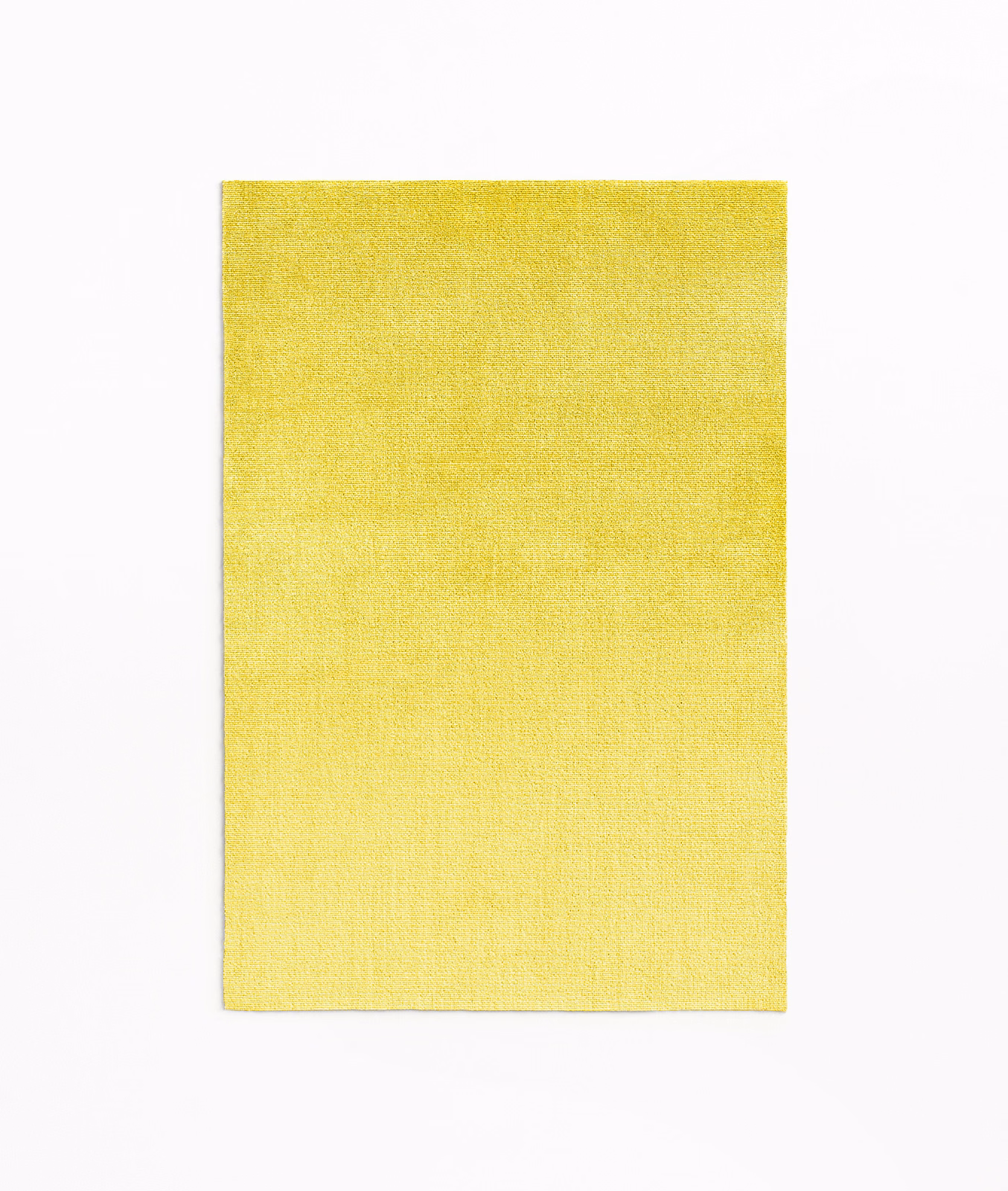 Luminous lemon-yellow velvet swatch with subtle vertical nap and tonal sheen