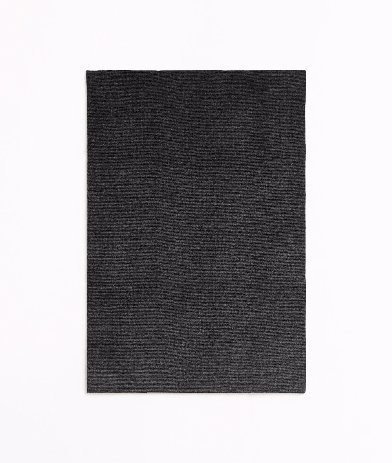 Deep anthracite grey velvet swatch with a subtly shaded plain nap