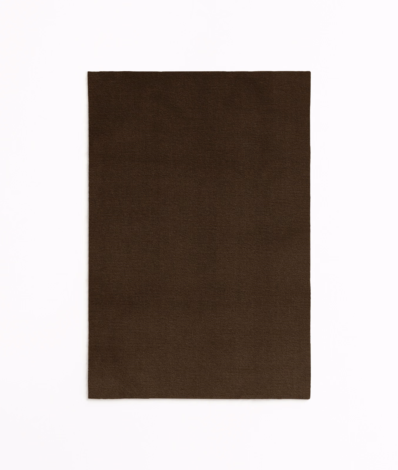Dark espresso-brown velvet swatch with a subtle directional nap and plain surface