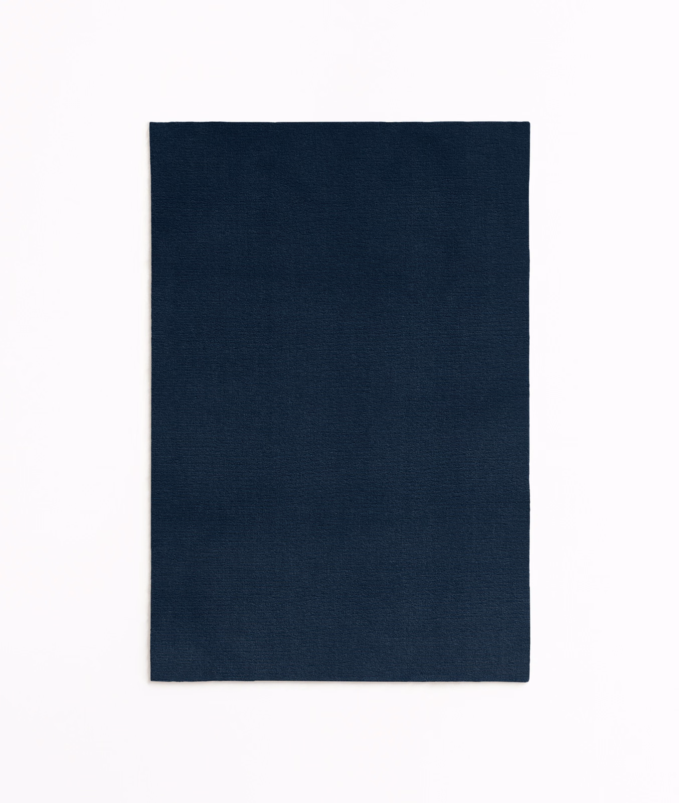 Deep ink-navy velvet swatch with a softly brushed plain surface
