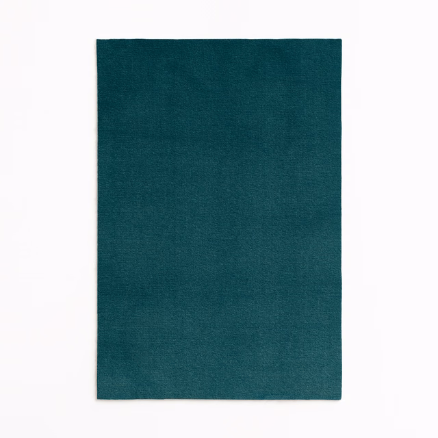Deep petrol teal velvet swatch showing a fine nap and subtle light-shift