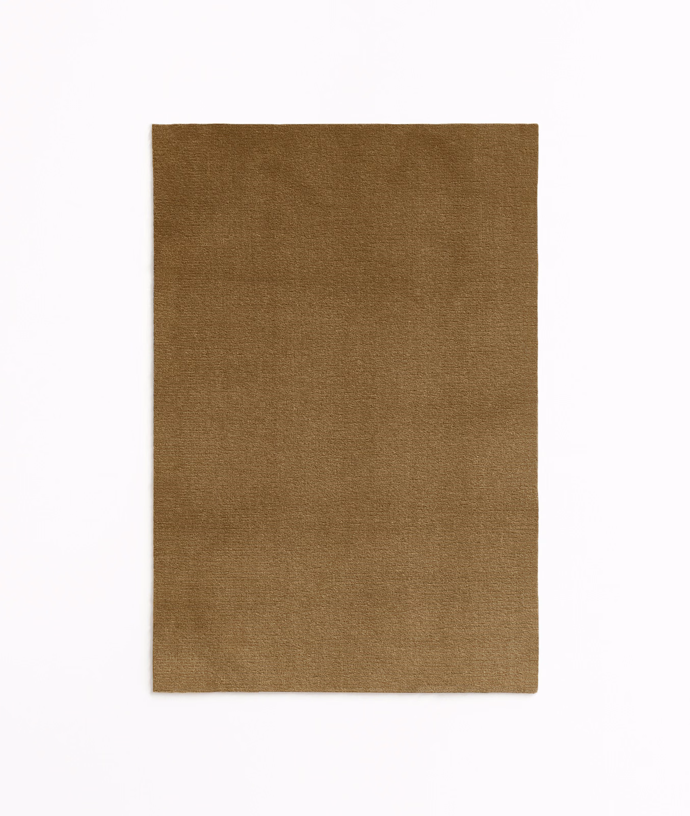 Warm umber-brown velvet swatch with subtly mottled, light-catching plain nap