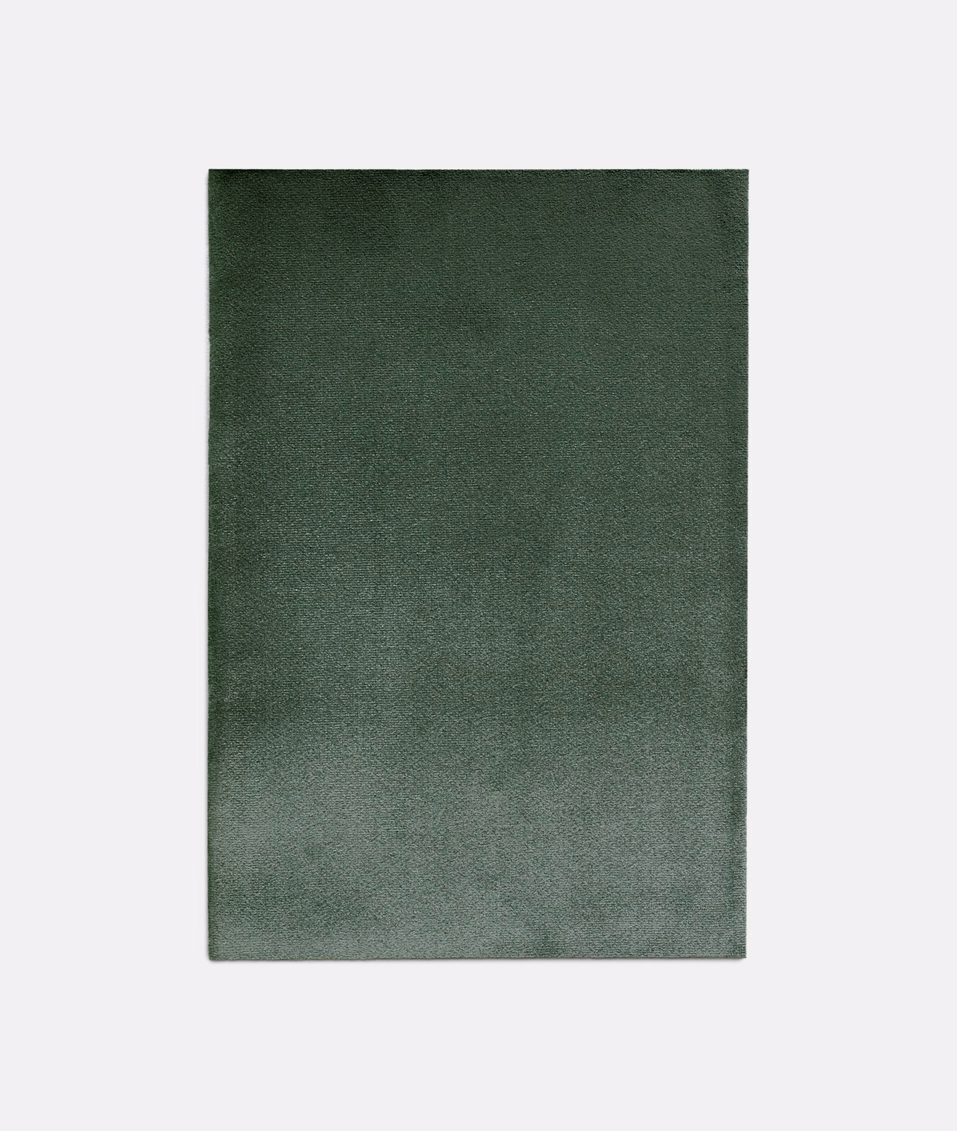 Deep bottle-green plain velvet with softly shifting pile and low sheen