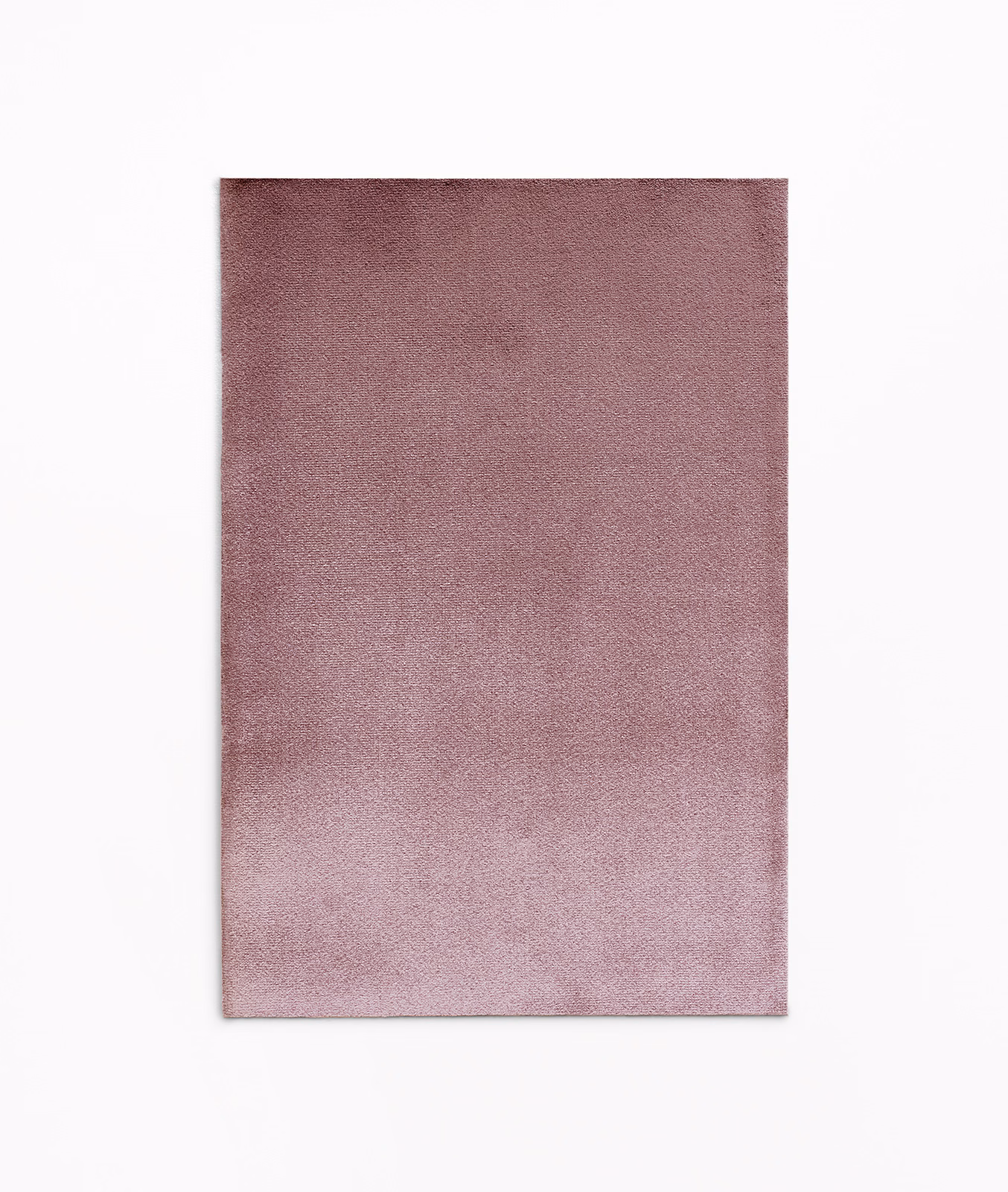 Dusty mauve-lilac velvet swatch with subtly shifting nap and darker plum edges