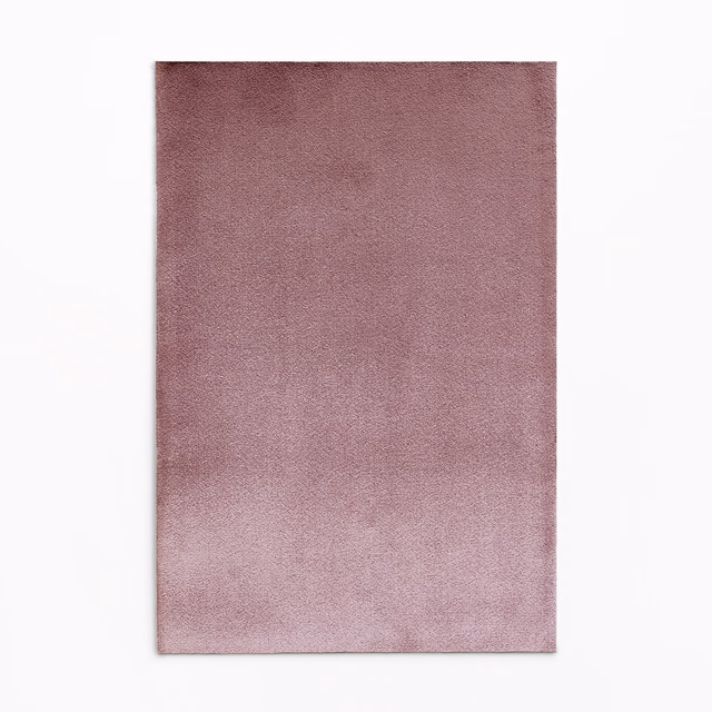 Dusty mauve-lilac velvet swatch with subtly shifting nap and darker plum edges