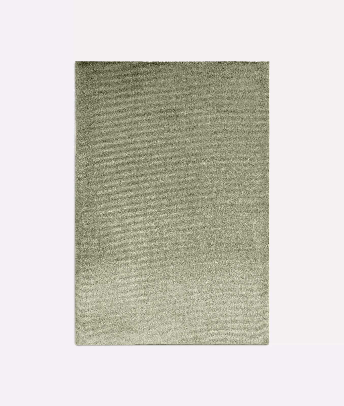 Muted sage-olive velvet swatch with soft nap shading and a plain surface