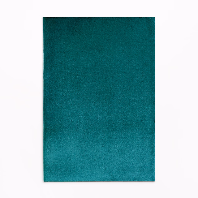 Saturated ottanio teal velvet swatch showing soft nap and subtle tonal variation