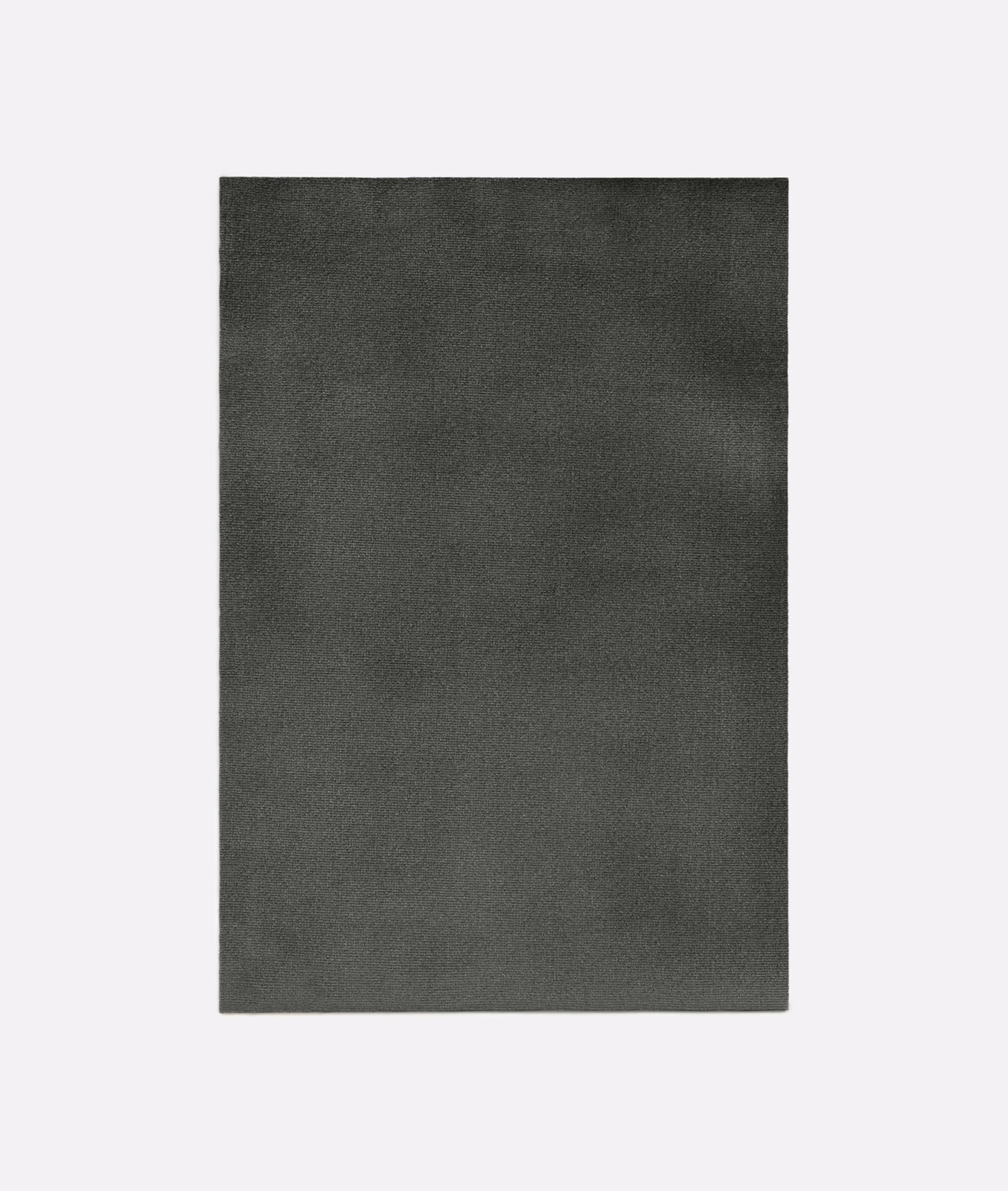 Near-black charcoal velvet swatch with a soft nap and subtle tonal sheen