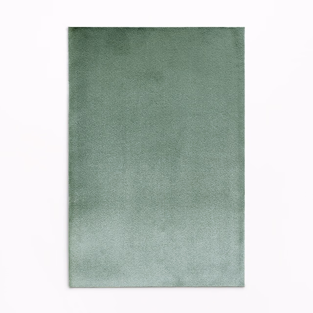 Muted sage-green velvet swatch with softly shifting nap and subtle tonal depth