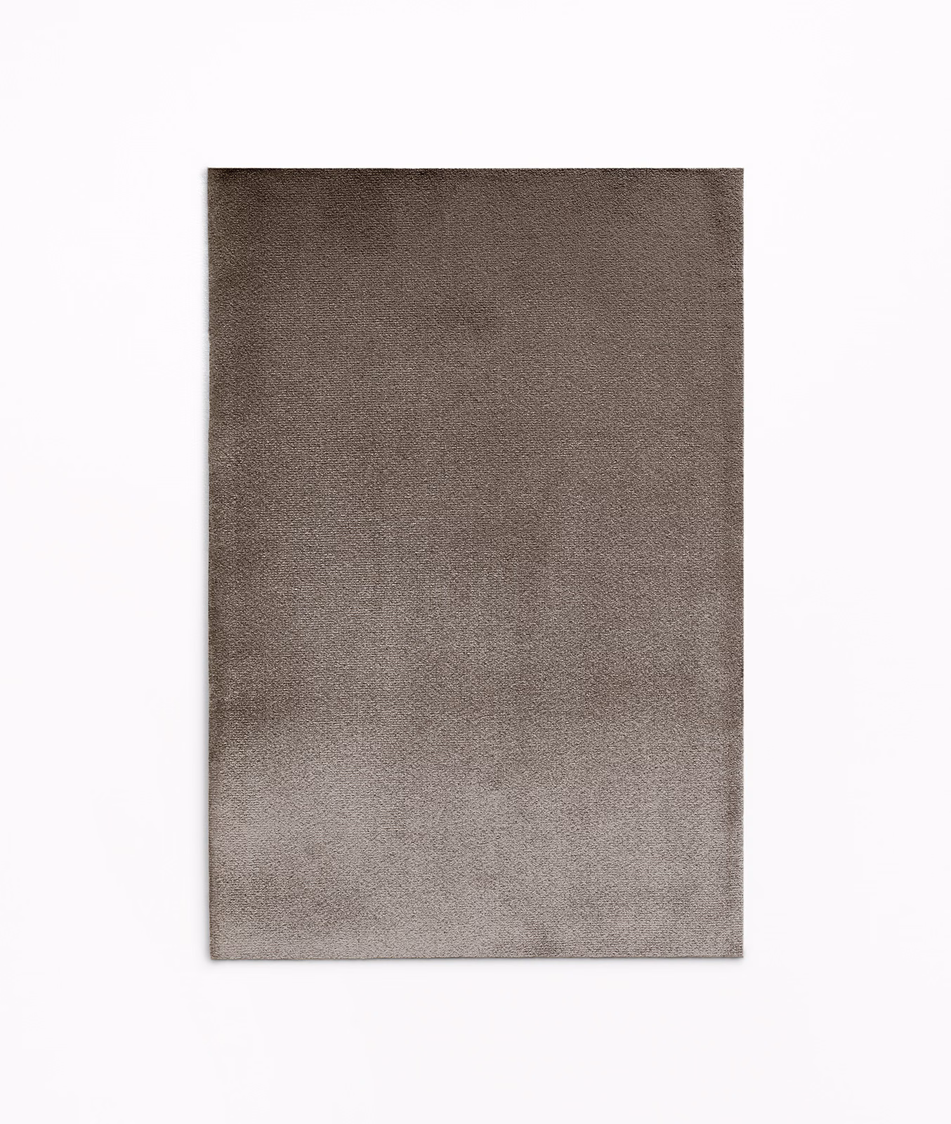 Mushroom taupe velvet swatch showing dense short pile and softly shifting sheen
