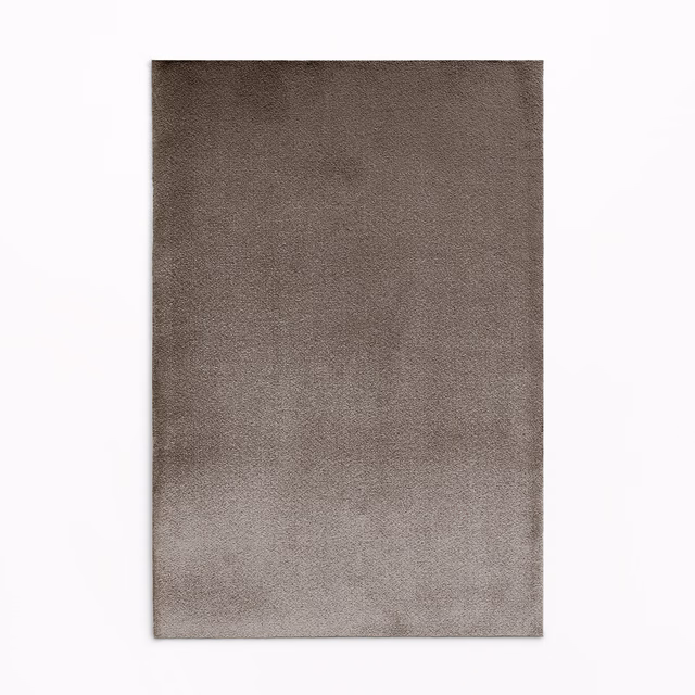 Mushroom taupe velvet swatch showing dense short pile and softly shifting sheen