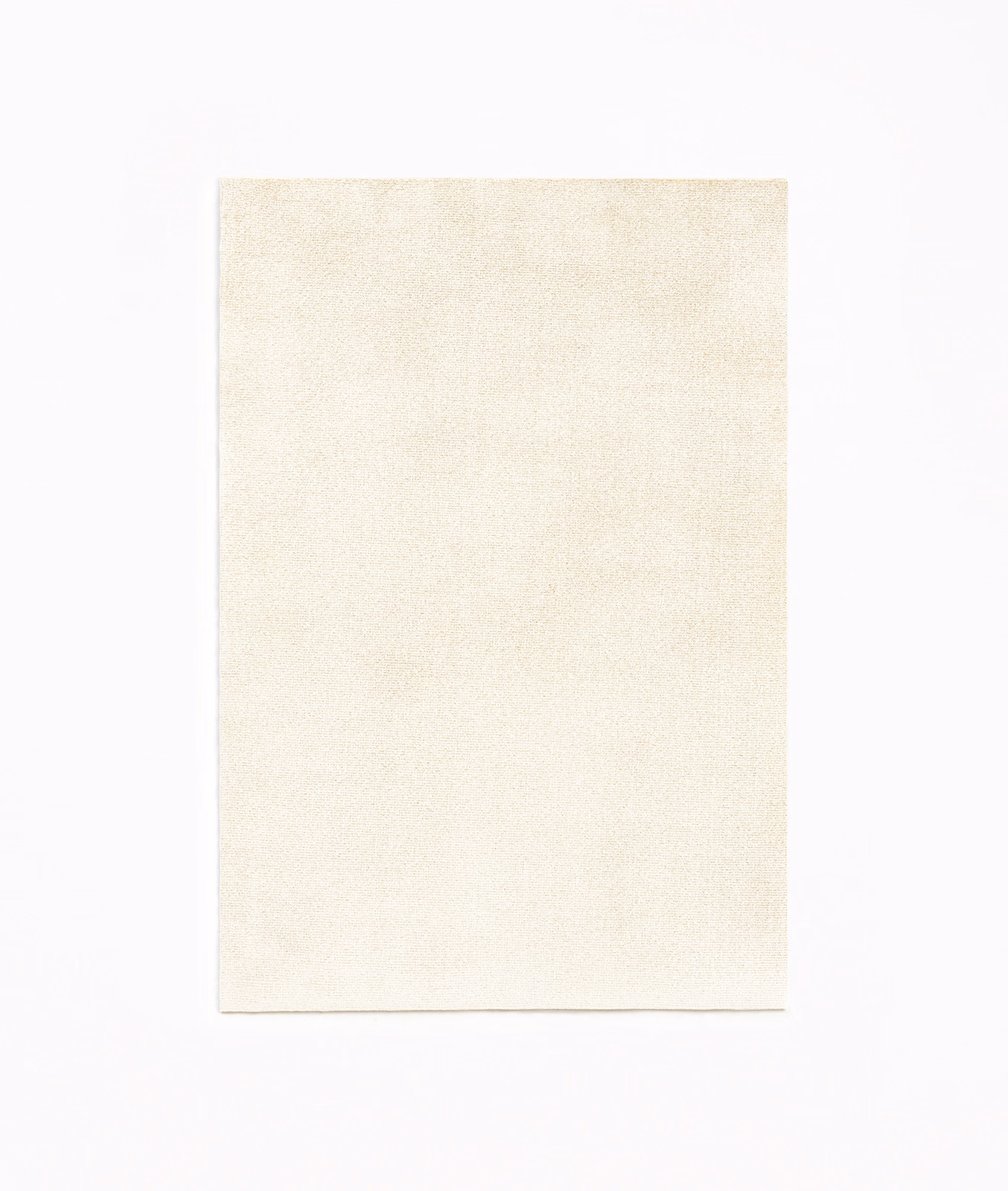 Warm ivory velvet swatch with a softly brushed, subtly shaded plain surface