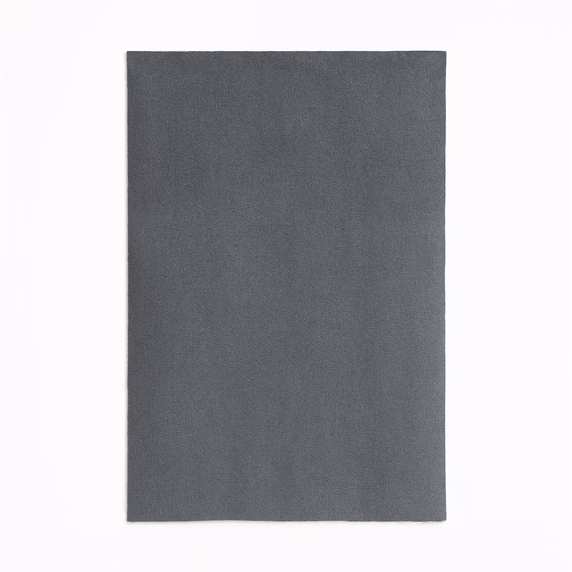 Deep charcoal-grey velvet swatch with a soft, subtly directional pile
