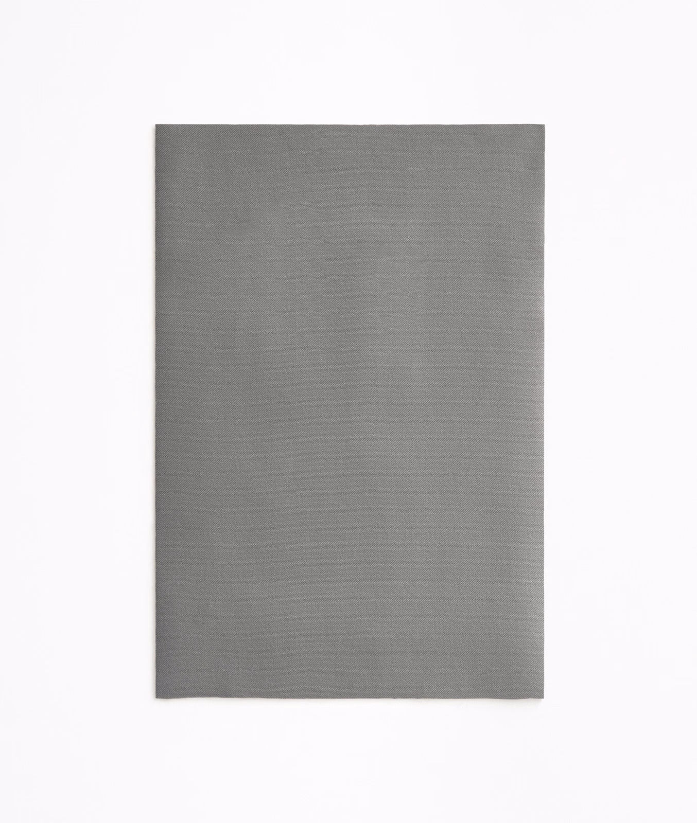 Plain silver-grey velvet swatch with subtle directional nap and soft tonal variation