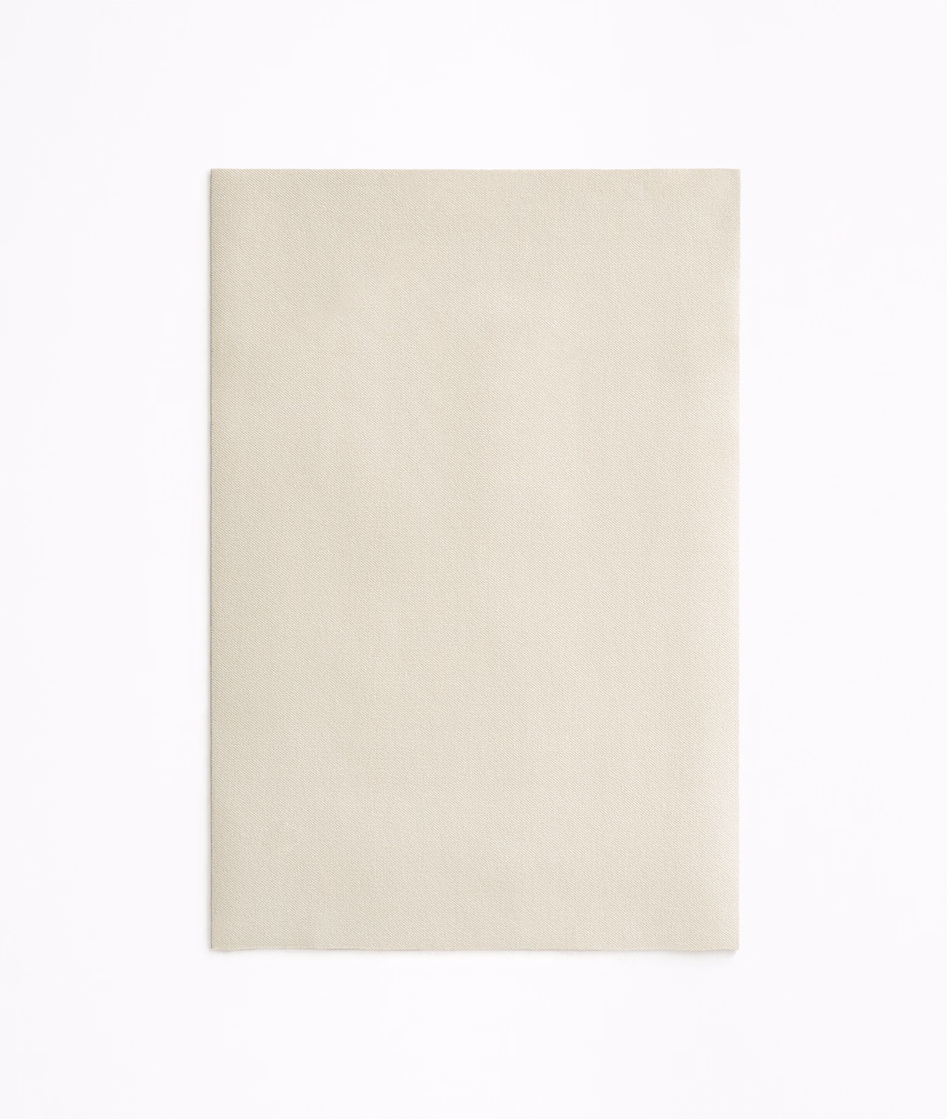 Warm ivory velvet swatch with a softly brushed, subtly shaded plain surface