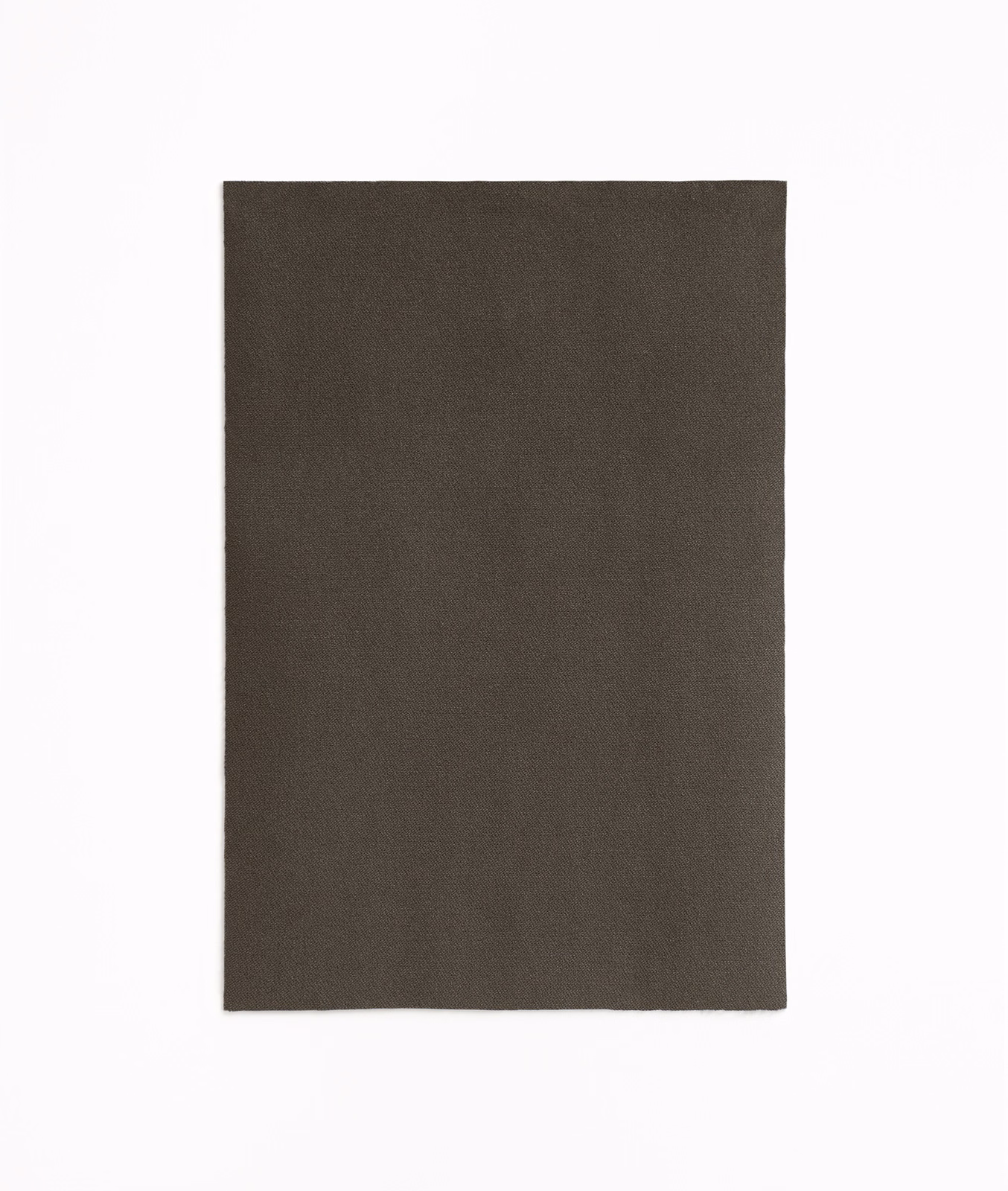 Deep espresso-brown velvet swatch with a subtly shifting brushed surface