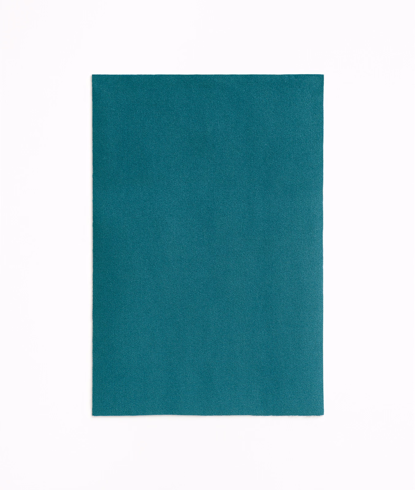 Deep ocean teal velvet with a low, softly brushed nap and subtle tonal depth
