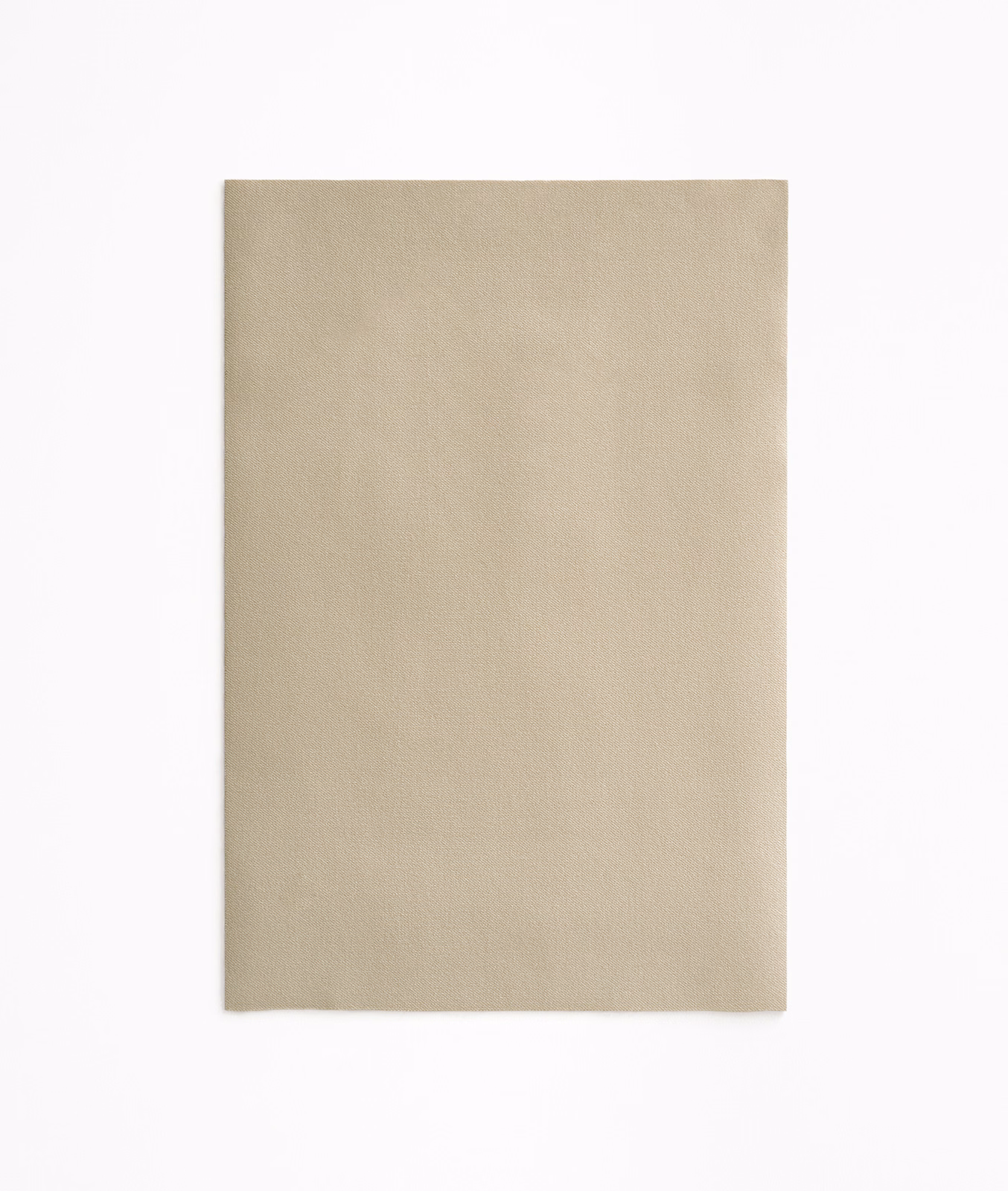 Pale stone-taupe velvet swatch with a soft nap and subtle directional shading
