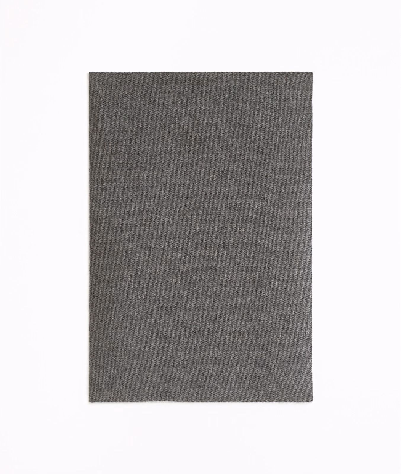Deep grey-brown taupe velvet swatch with a soft, subtly brushed plain surface