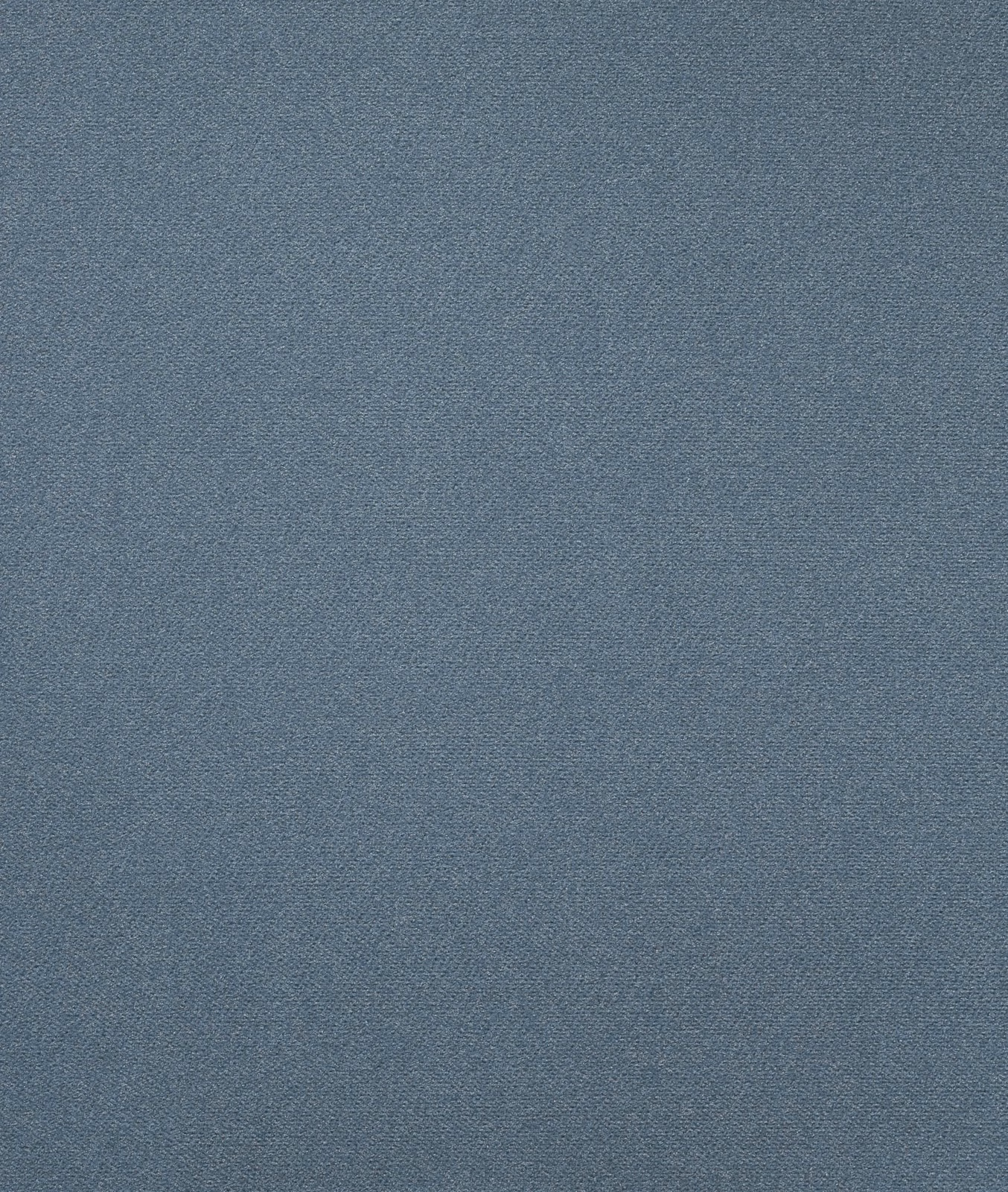 Muted steel-blue velvet swatch with close, finely textured pile and gentle tonal variation