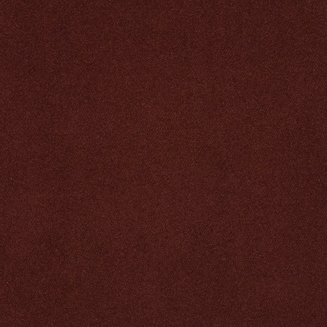 Deep cayenne red velvet swatch with a soft, subtly light-catching plain nap