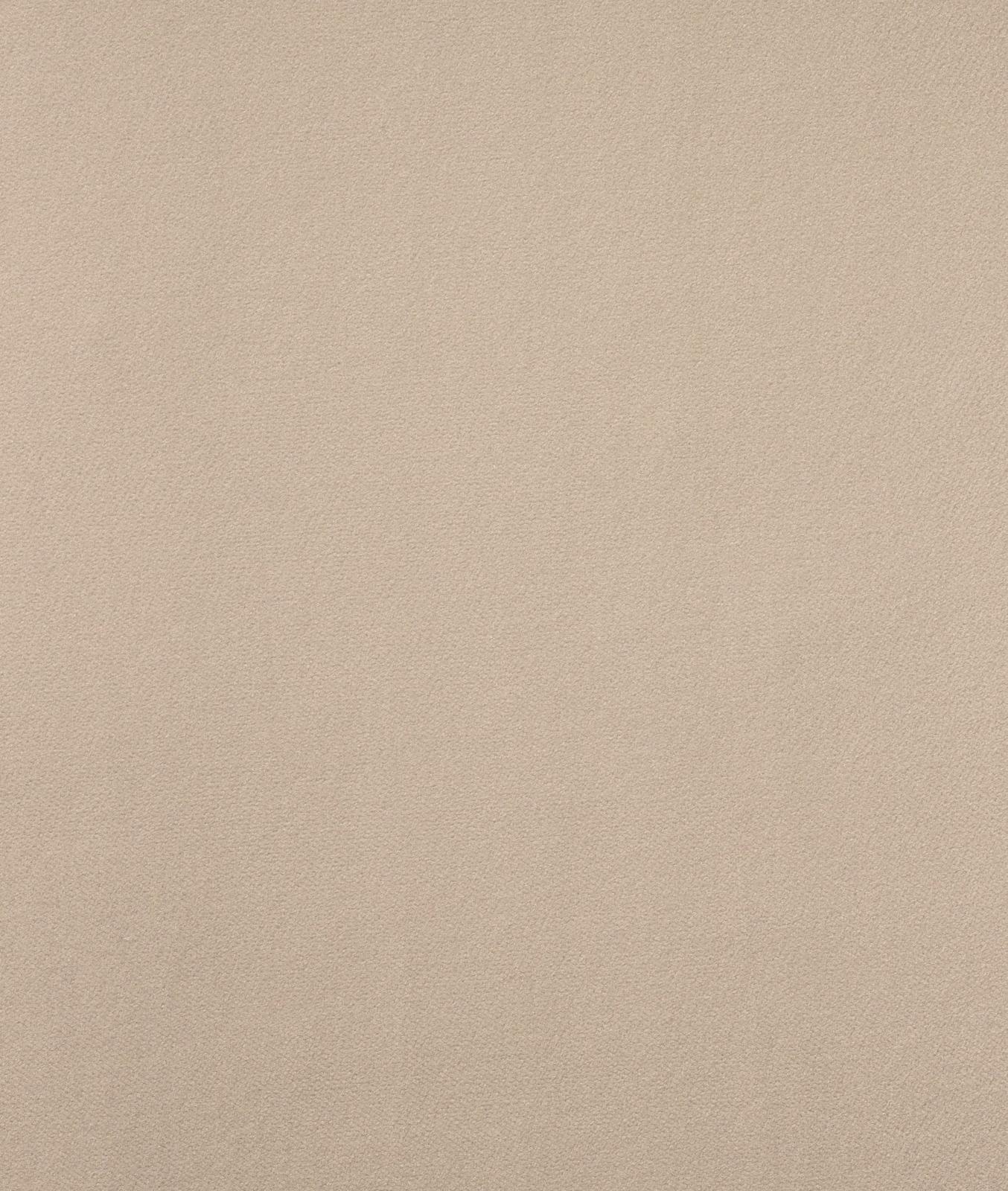 Close-up of plain warm greige velvet with a fine, softly directional pile
