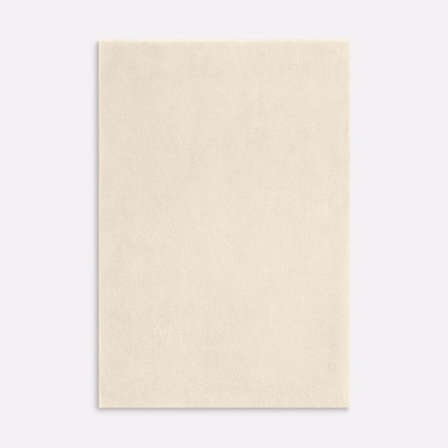 Pale ivory velvet swatch with a softly brushed, nearly plain surface