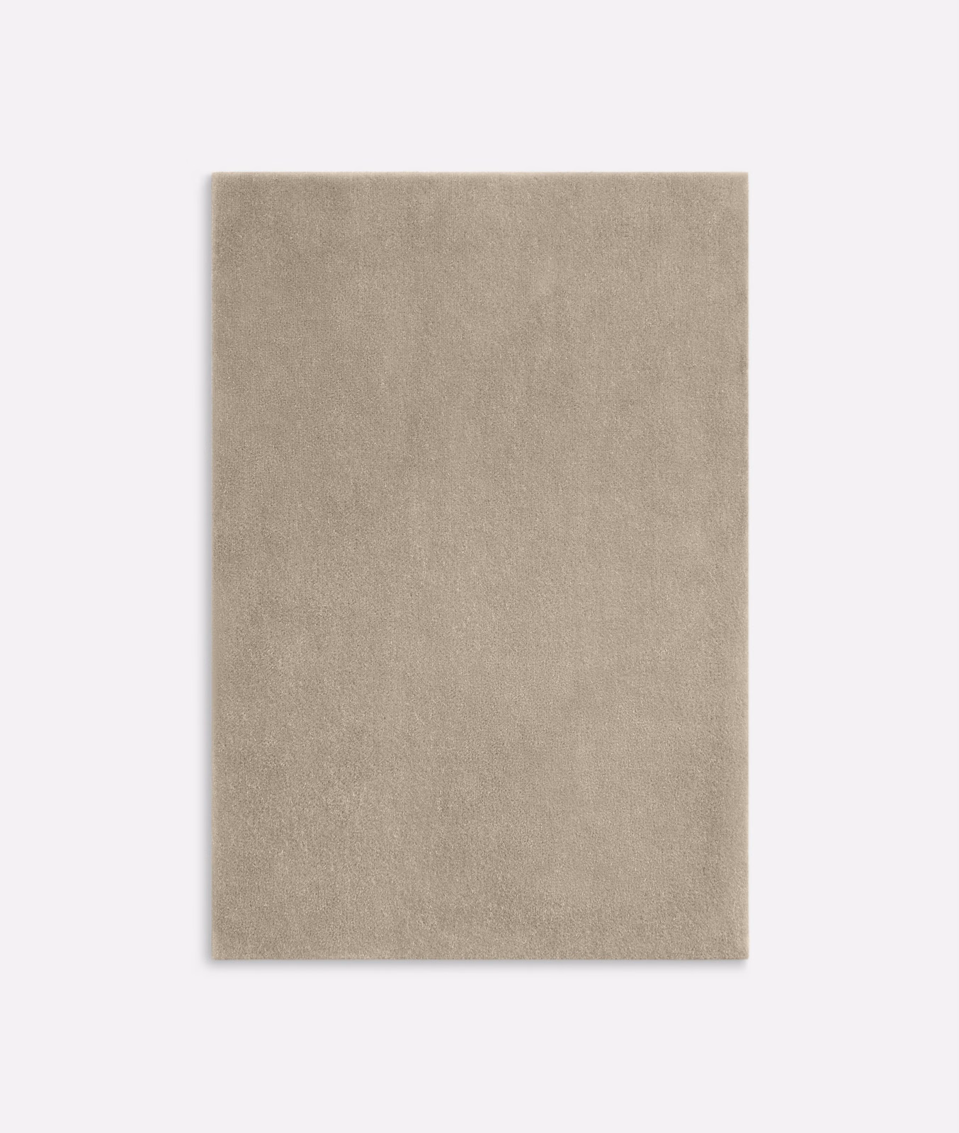 Warm stone-taupe velvet with a softly brushed, subtly mottled pile