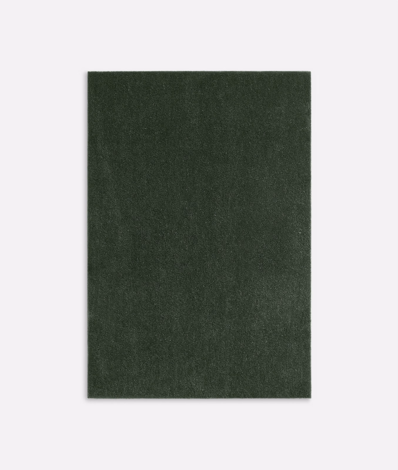Deep military olive velvet swatch with softly varied, shadowed nap