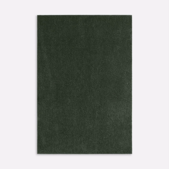 Deep military olive velvet swatch with softly varied, shadowed nap