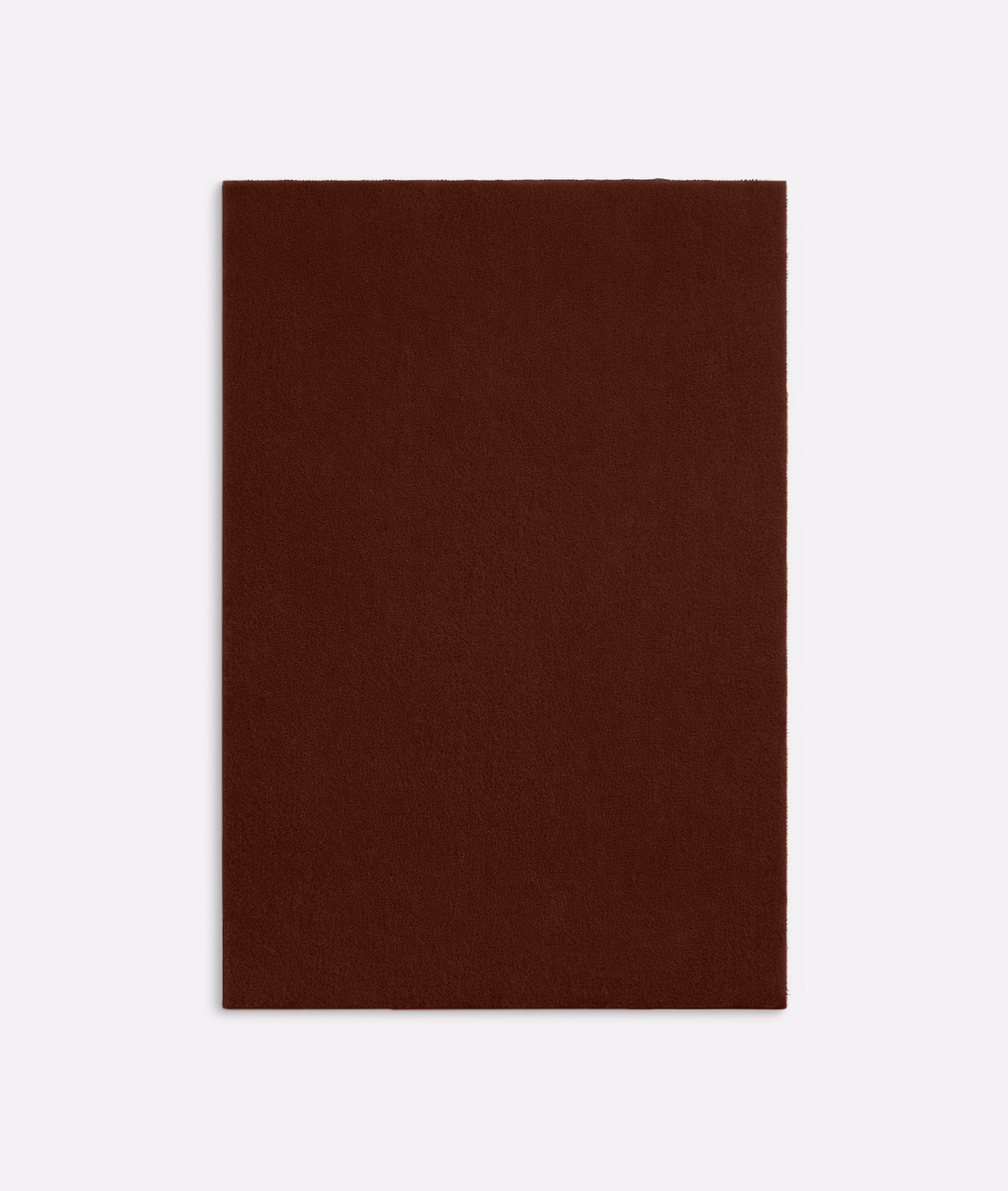 Deep oxblood-brown velvet with a dense, subtly light-catching plain pile