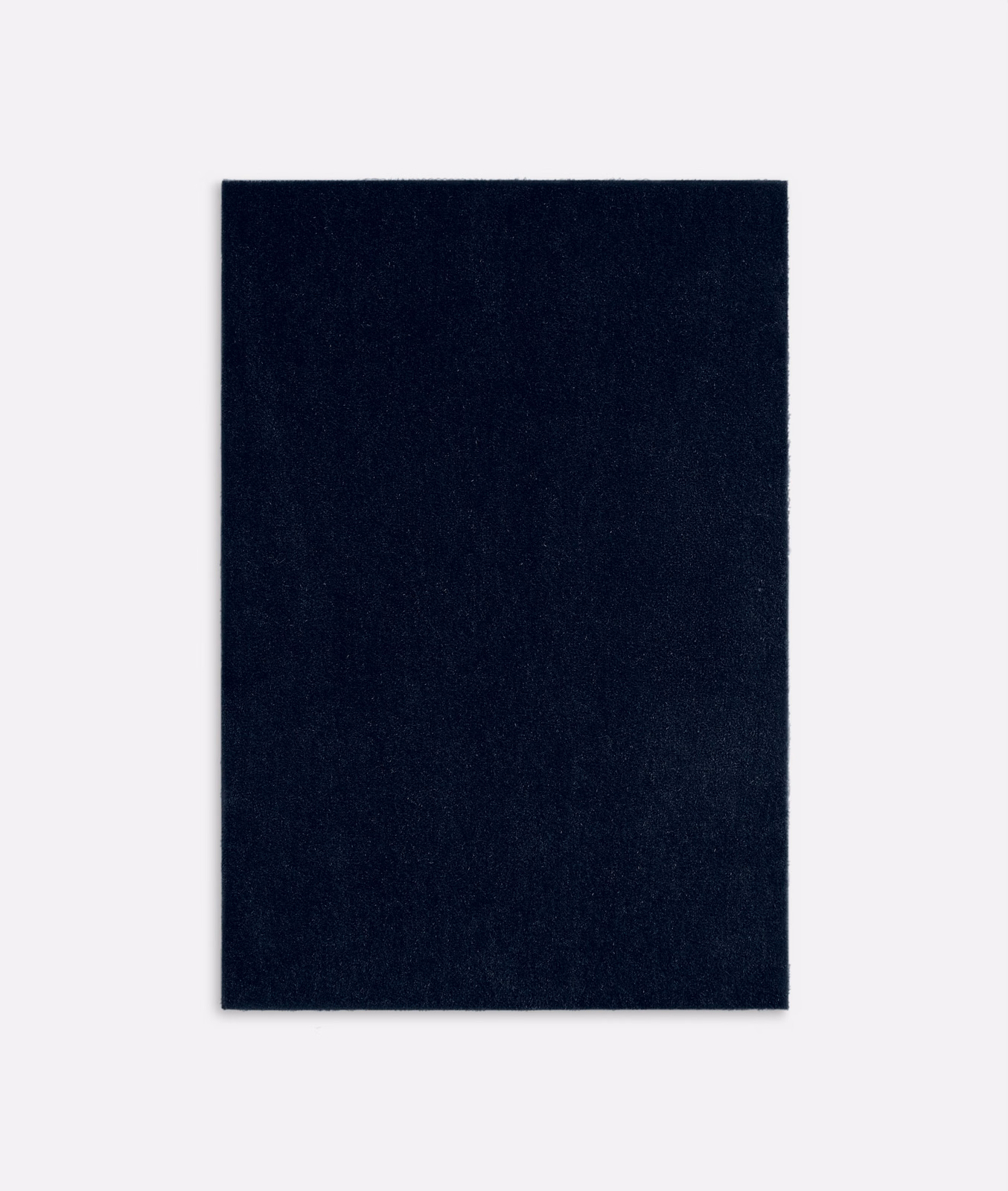 Deep ink navy velvet swatch with a plain, softly textured nap