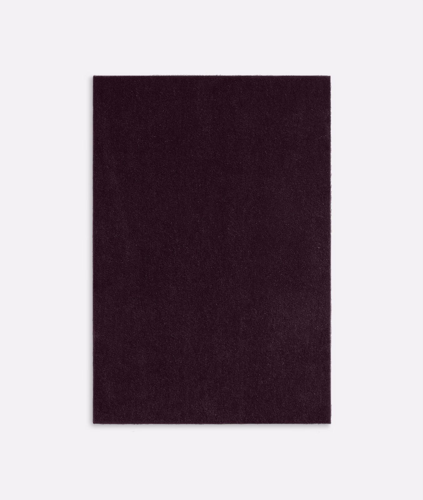 Deep aubergine-plum velvet swatch with a dense, subtly shifting pile