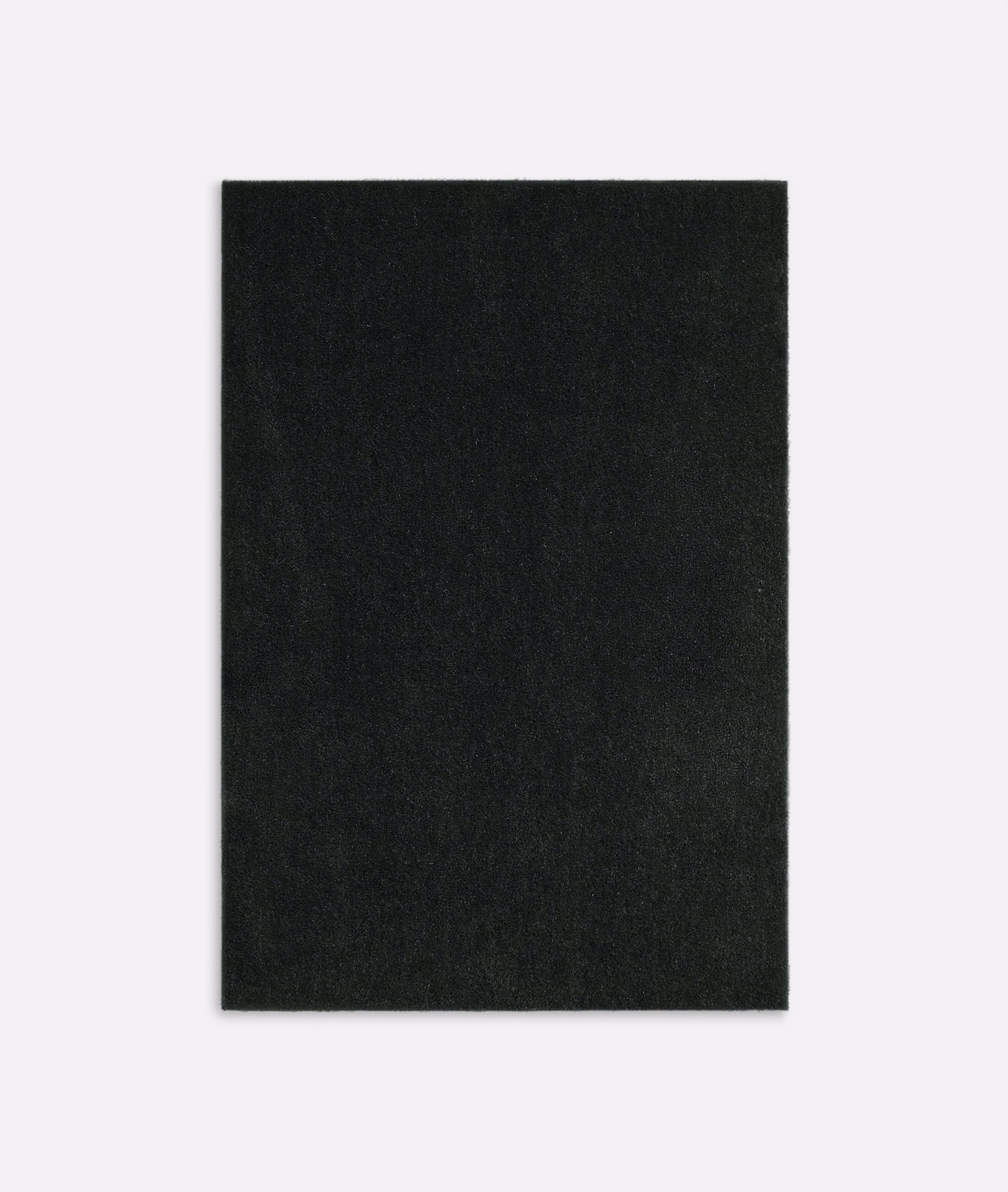 Near-black green-black velvet swatch with a soft, subtly brushed plain pile