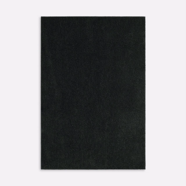 Near-black green-black velvet swatch with a soft, subtly brushed plain pile
