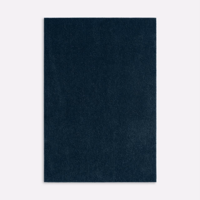 Dark storm-blue velvet with subtle vertical pile shading and a soft sheen