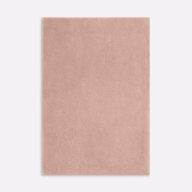 Dusty tender-rose velvet swatch with a softly shifting plush surface