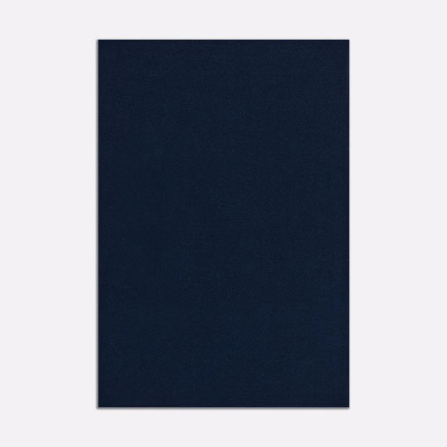 Deep Prussian-blue velvet swatch with a subtle, low-sheen pile