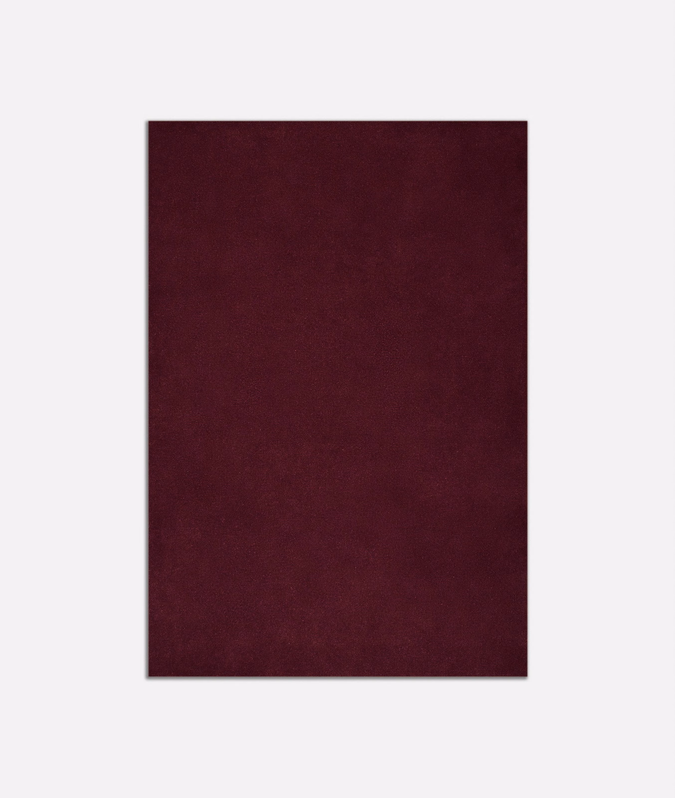 Deep Bordeaux burgundy velvet swatch with a soft, subtly shifting plain nap