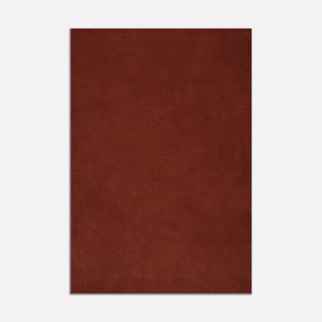 Deep paprika-red velvet swatch with a softly shaded, close-cut pile