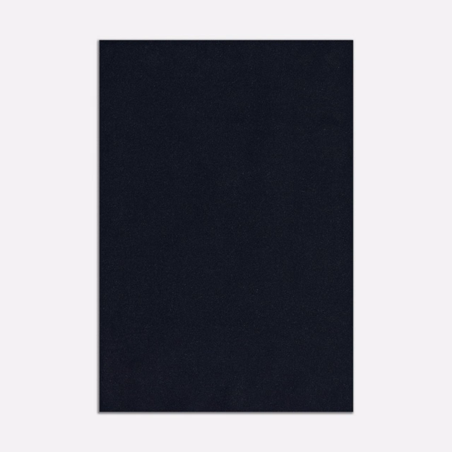 Blue-black velvet swatch with a plain short pile and subtle cool sheen
