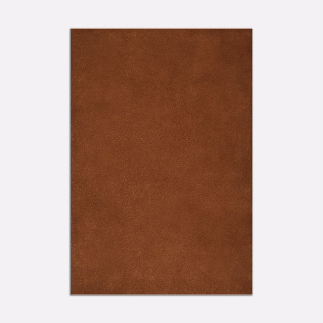 Warm russet-brown velvet swatch showing a softly mottled, light-catching nap
