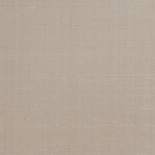 Pale alabaster wallpaper with fine tonal herringbone bands and woven-look texture
