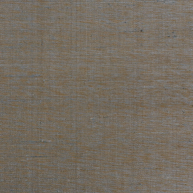 Weathered taupe wallpaper with fine blue-grey threads and woven texture