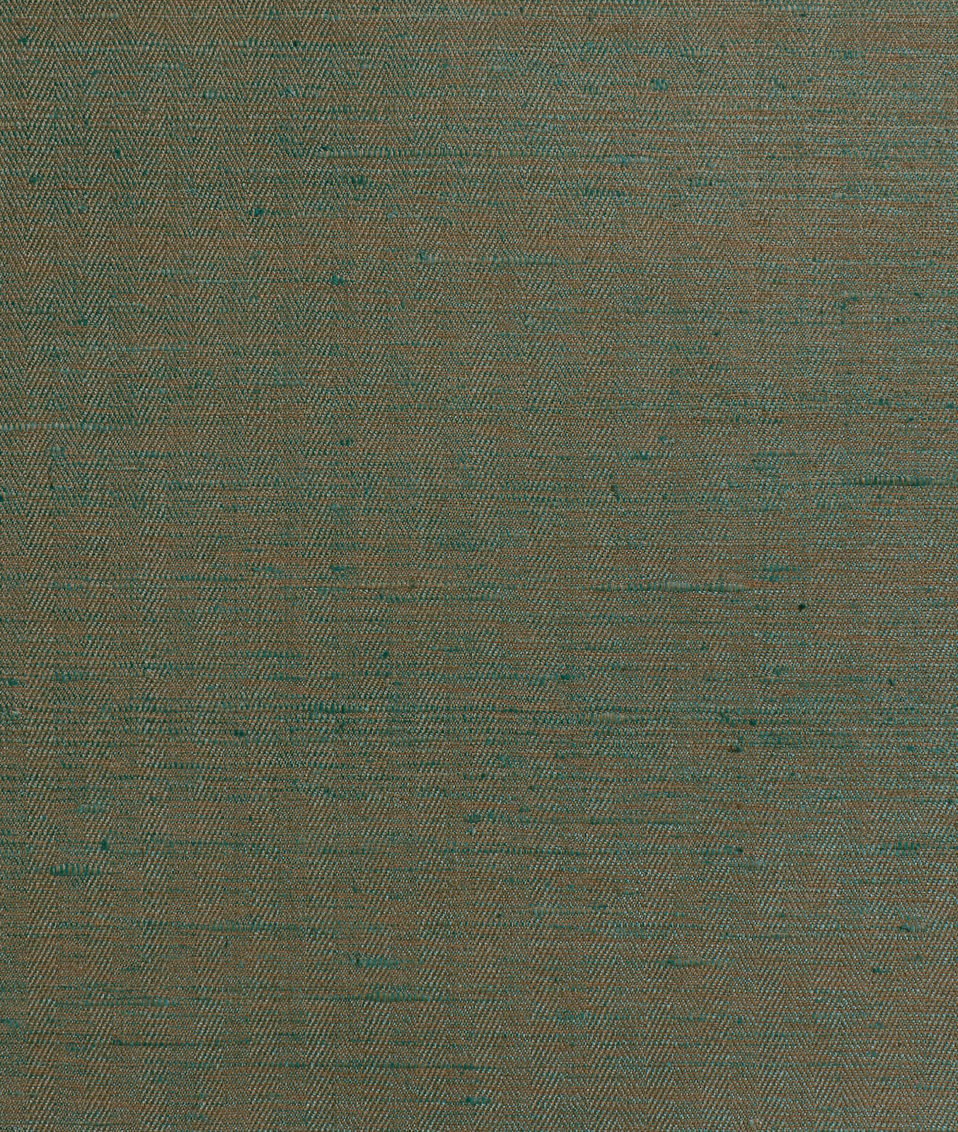 Muted emerald green wallpaper with fine linear texture and mottled taupe shading
